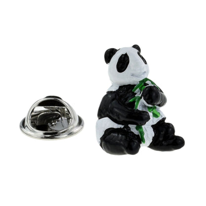 Black & White Panda Lapel Pin Badge