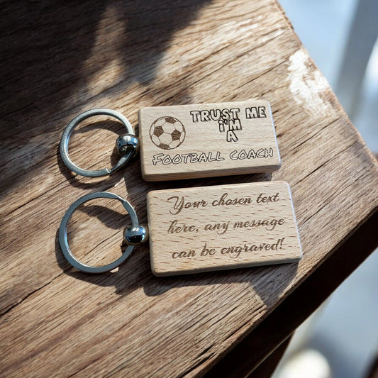 Personalised Football Coach Keyring Gift  | Ashton and Finch
