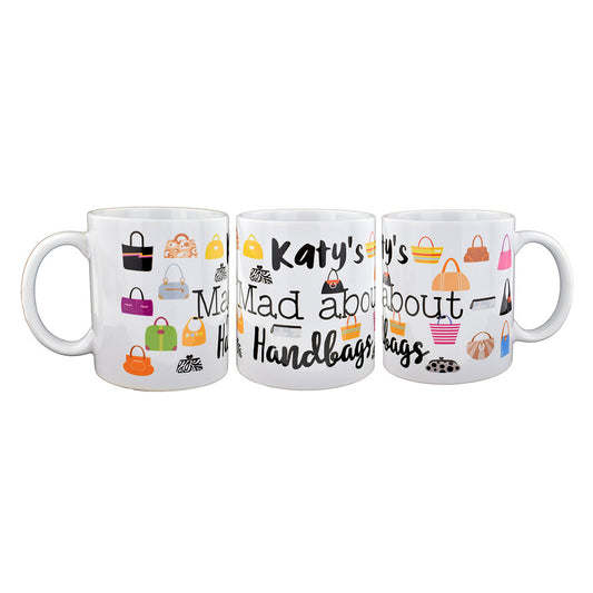 Personalised Handbag Mug – Mad About Bags Coffee Cup | Ashton and Finch