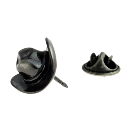 Antique Finish Cowboy Hat Lapel Pin Badge