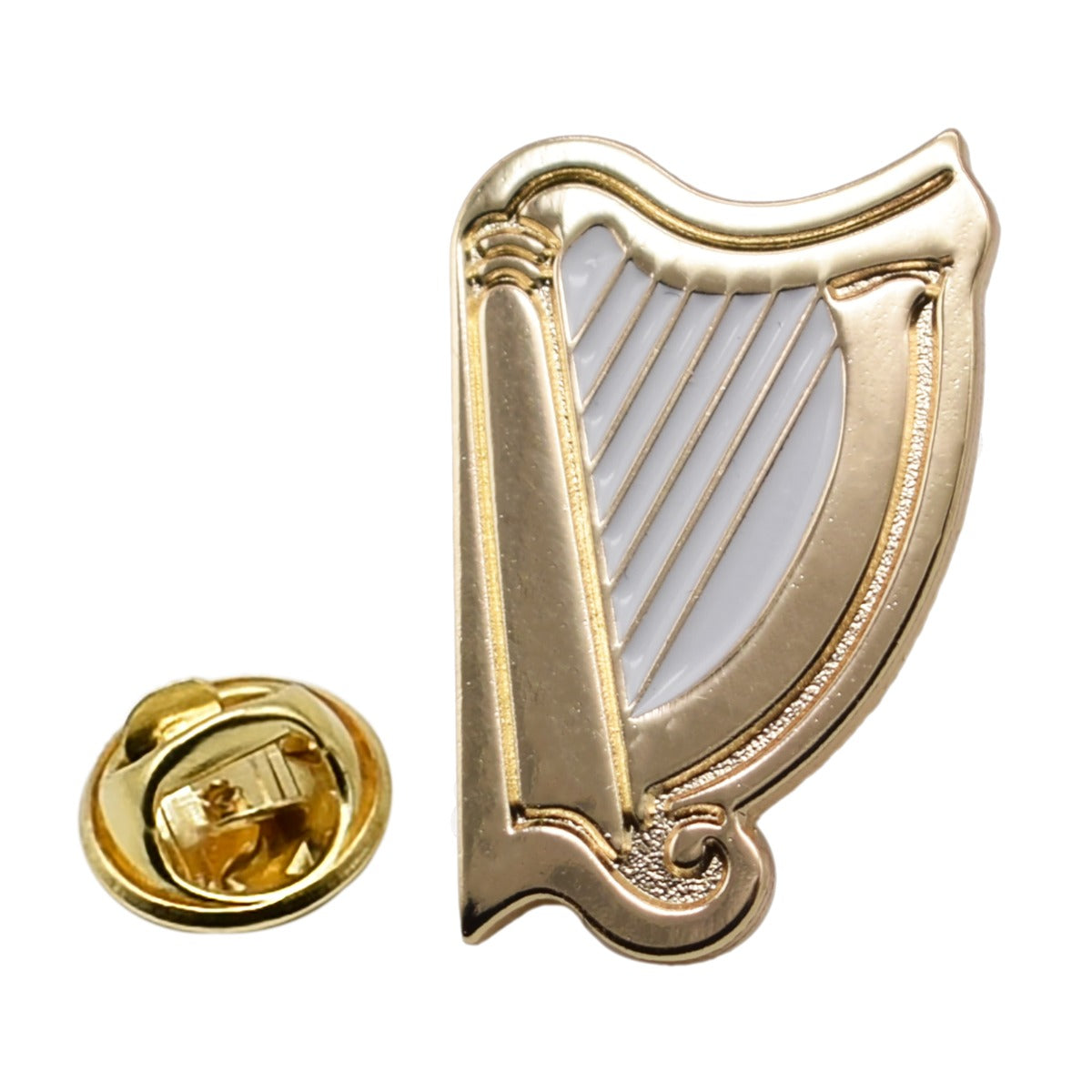 Harp Metal Enamel Lapel Pin Badge