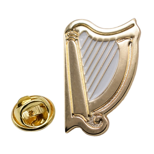 Harp Metal Enamel Lapel Pin Badge