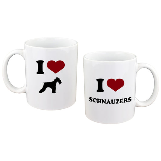 Schnauzer Mug – I Love Schnauzers Coffee Cup | Ashton and Finch