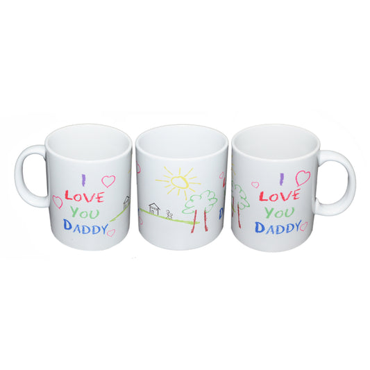 Daddy Mug – I Love You Kids Artwork Coffee Cup | Ashton and Finch