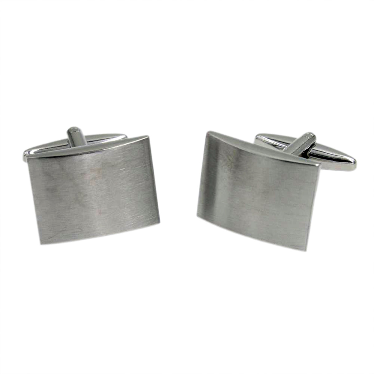 Bevelled Cufflinks Satin finish (engravable) | Ashton and Finch