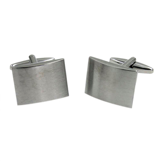 Bevelled Cufflinks Satin finish (engravable) | Ashton and Finch