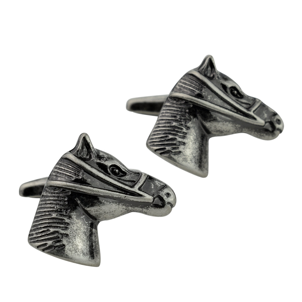 Antique Finish Horses Head Cufflinks | Ashton and Finch