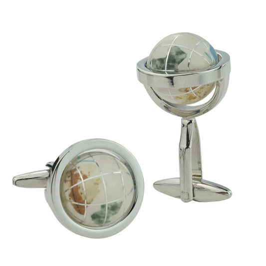 Spinning Globe High Quality Cufflinks | Ashton and Finch