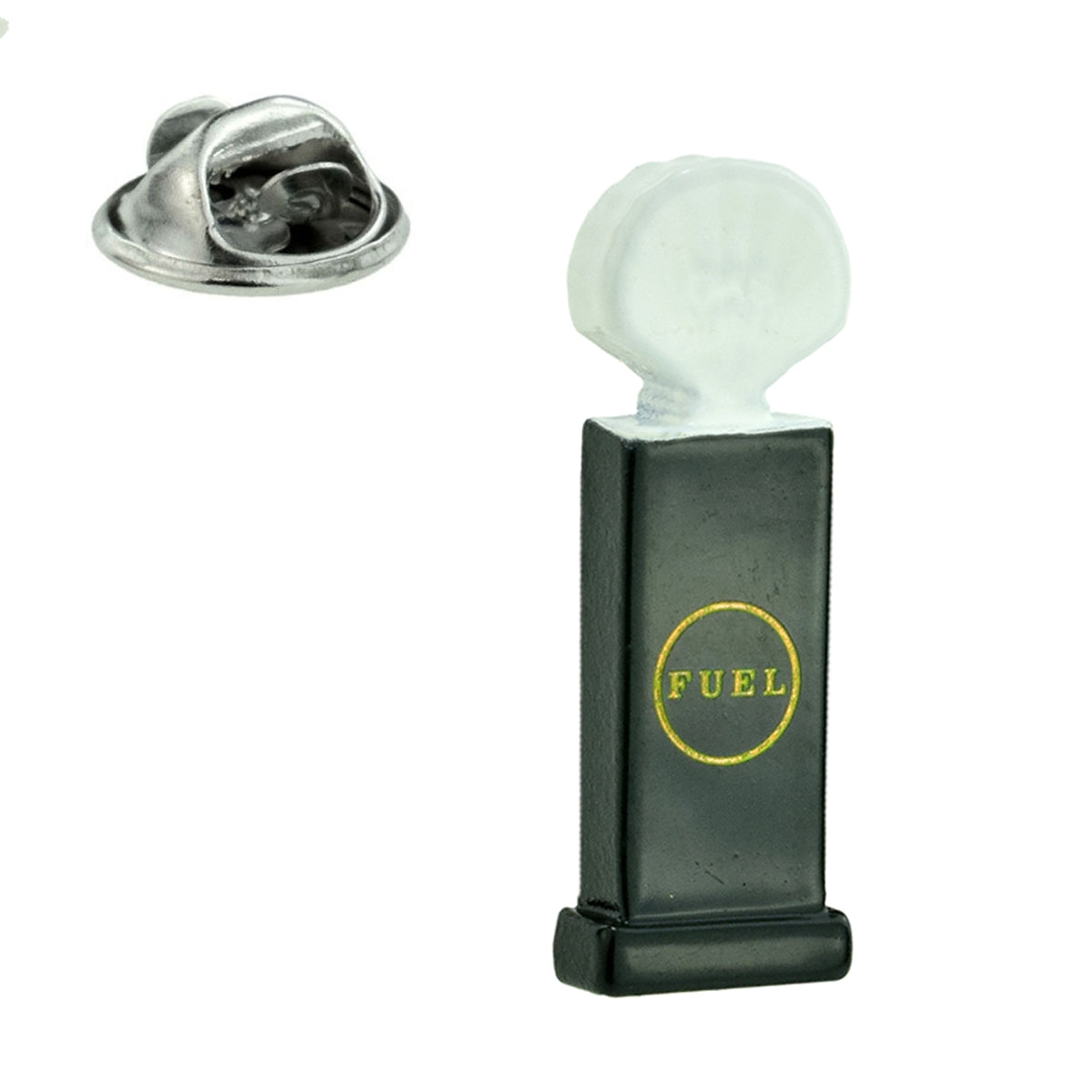 Retro Fuel Pump Lapel Pin Badge