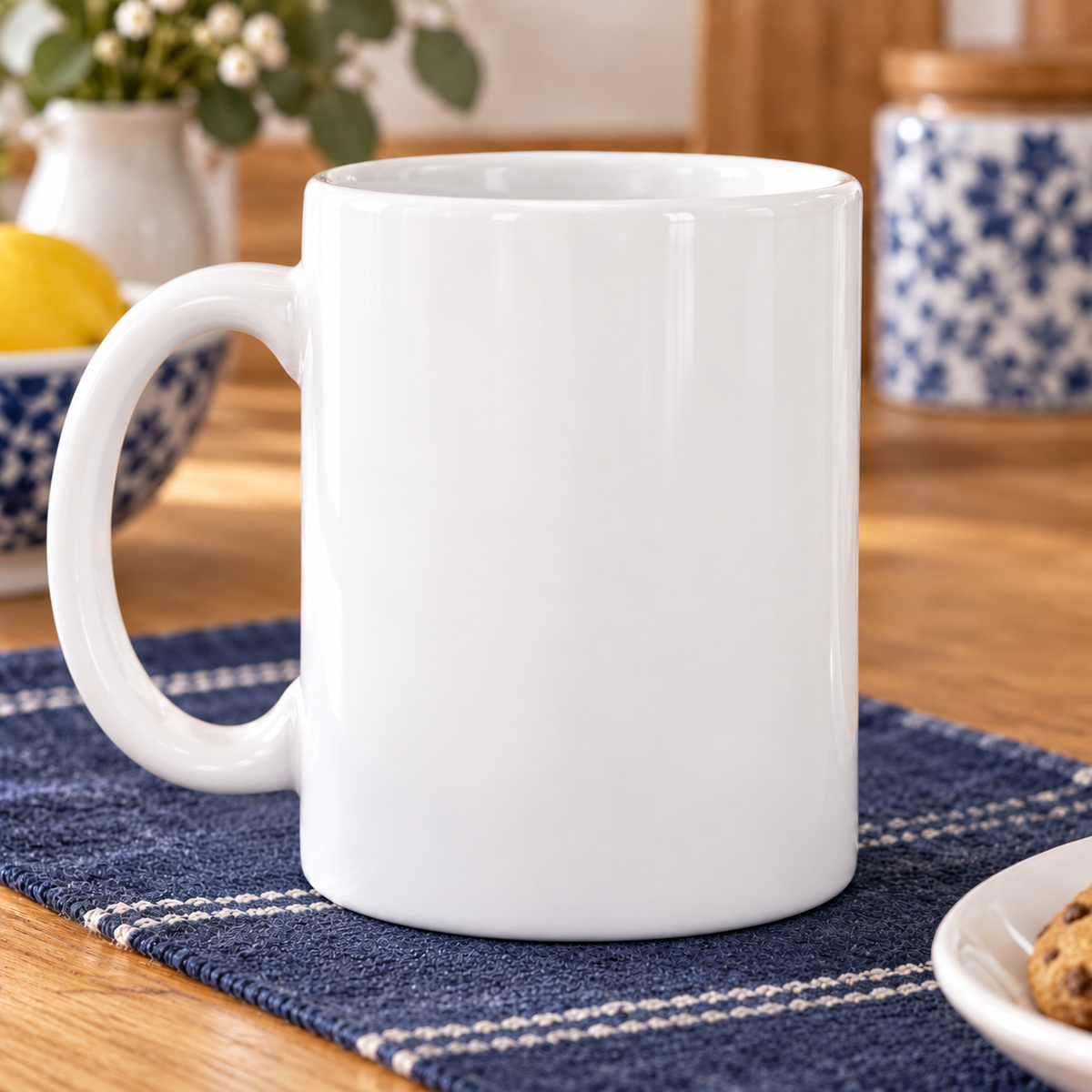 Personalised Dad Copper Oak Photo Mug — blank white reverse