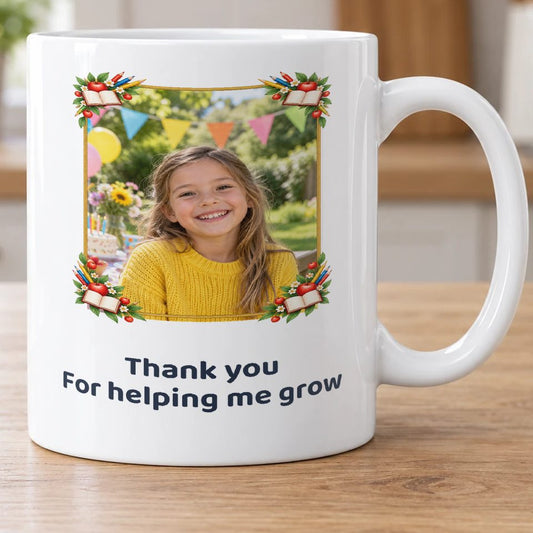 Personalised Thank You Teacher Photo Mug — personalise with your own photo