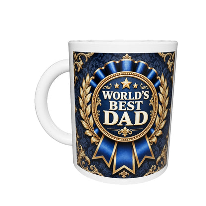 World's Best Dad – Champion Rosette Mug — interactive 360 view