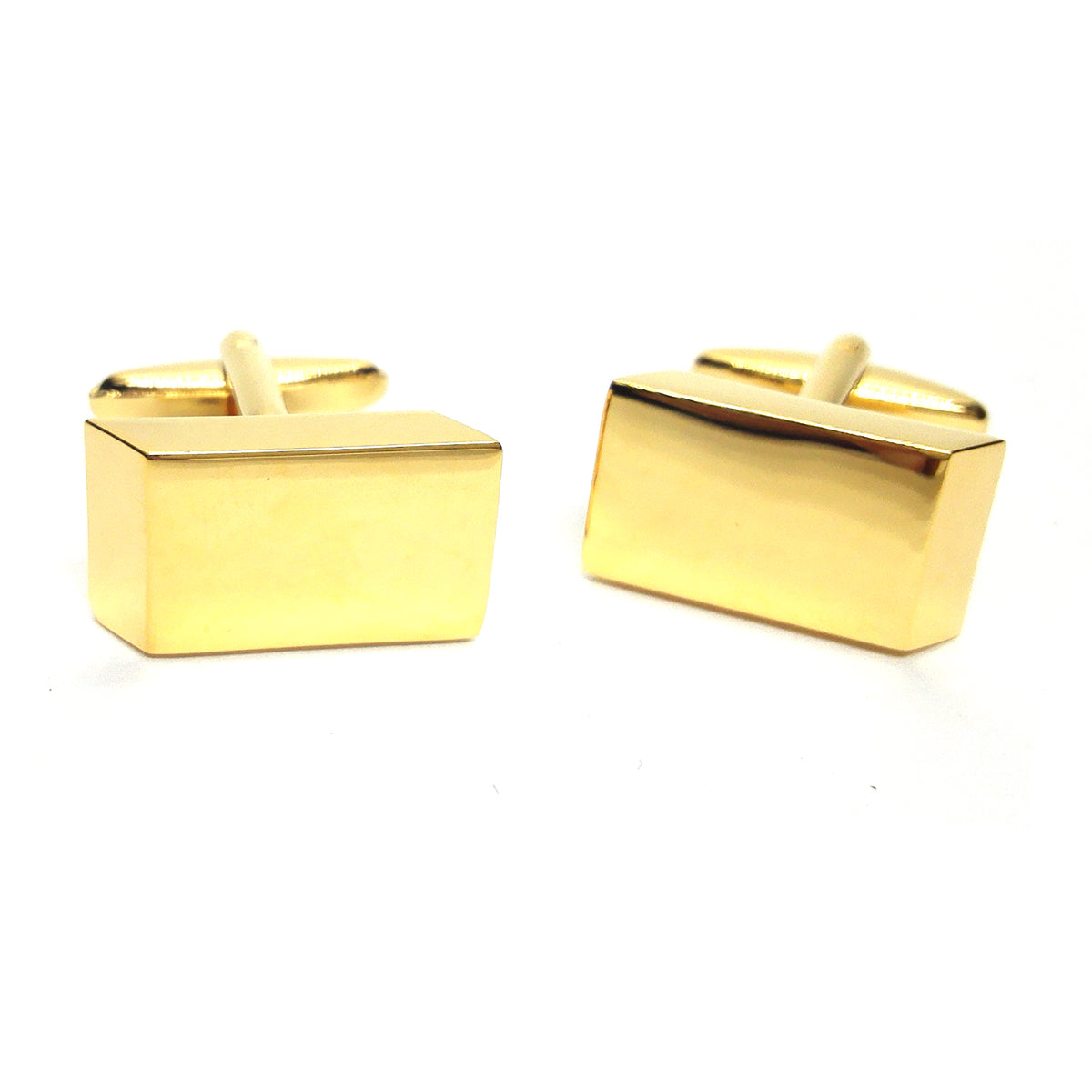 Gold Plated Wedge Classic Cufflinks | Ashton and Finch