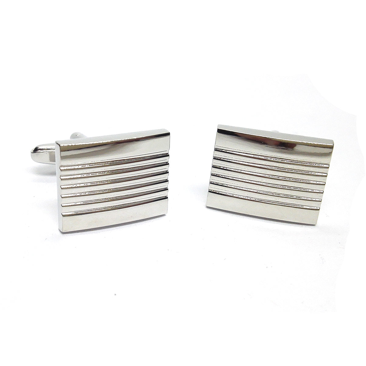 Horizonal Stripes Classic Cufflinks | Ashton and Finch