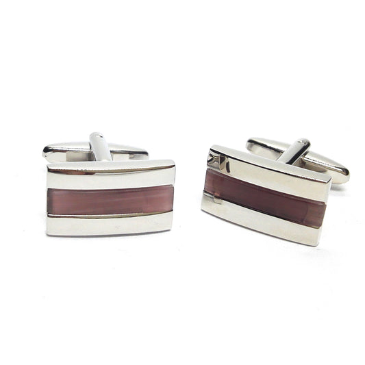 Purple Stripe Classic Cufflinks | Ashton and Finch