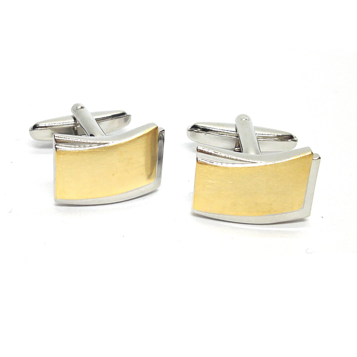 2 Tone Brushed Classic Cufflinks | Ashton and Finch
