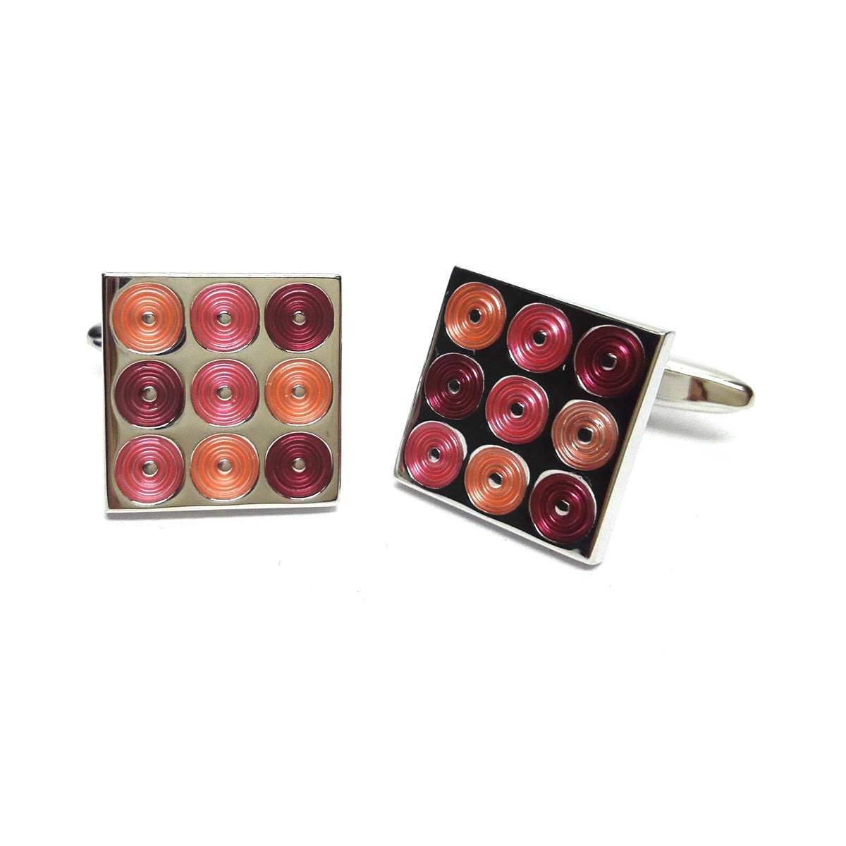 Pink Swirls Square Classic Cufflinks | Ashton and Finch