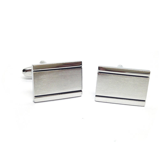 Brushed & Polished Classic Cufflinks | Ashton and Finch