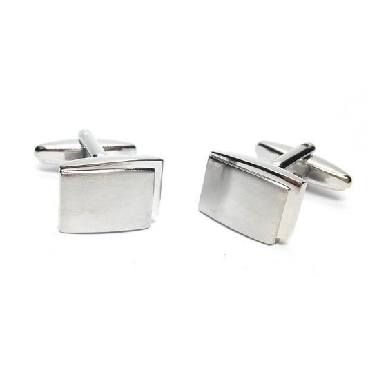 Metal Brushed Classic Cufflinks | Ashton and Finch