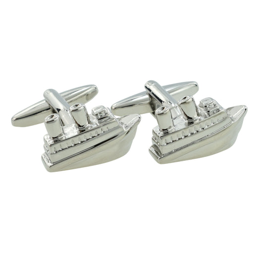 Cruise Ship Liner Cufflinks | Ashton and Finch