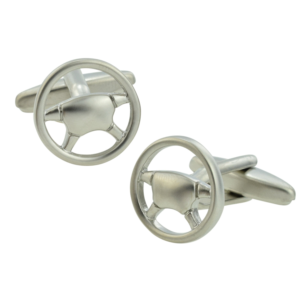 Modern Steering Wheel Car Cufflinks | Ashton and Finch
