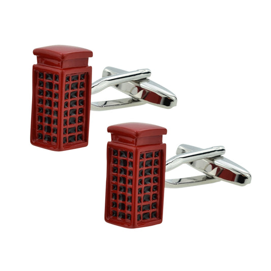 Red Phone Box telephone tourist Cufflinks | Ashton and Finch