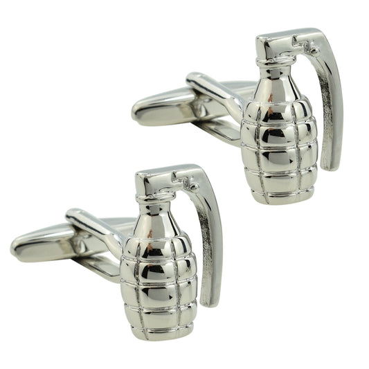 Hand Grenade War Army Cufflinks | Ashton and Finch