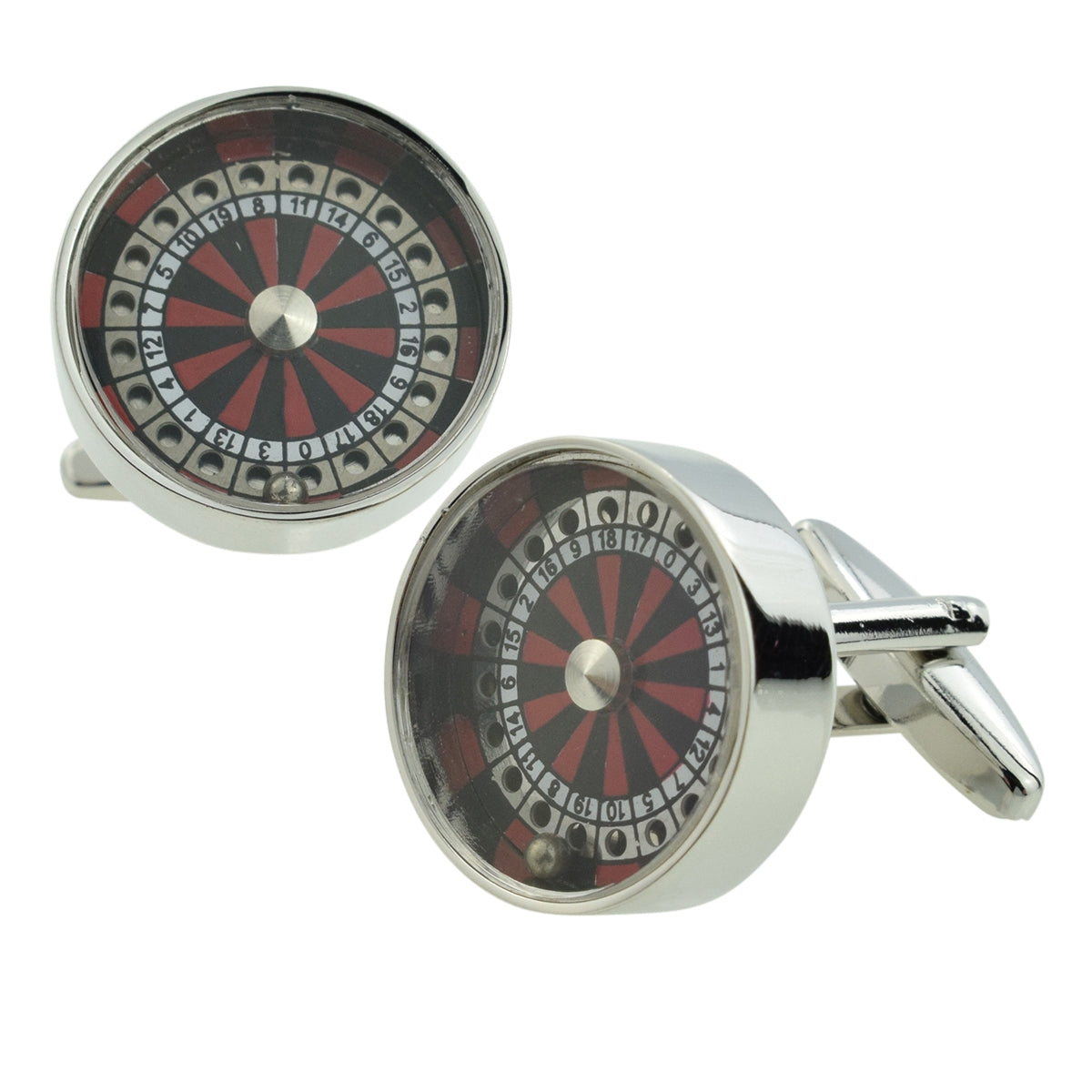 Casino Gamblers Roulette Wheel Cufflnks | Ashton and Finch