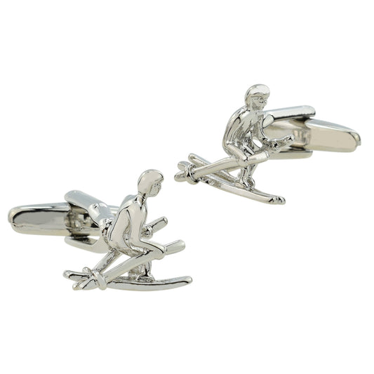 Skier Winter Sport Cufflinks | Ashton and Finch