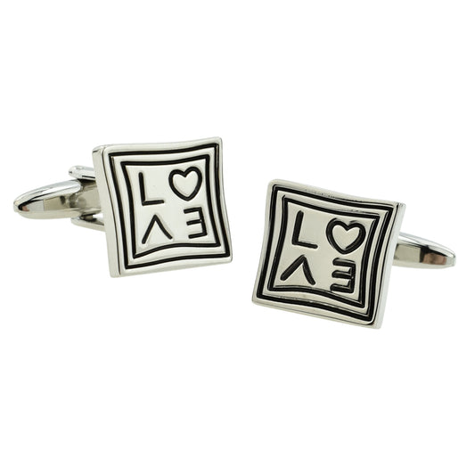 Square Love Cufflinks | Ashton and Finch