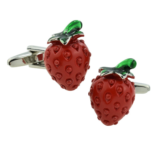 Strawberry Fruit Food Cufflinks | Ashton and Finch