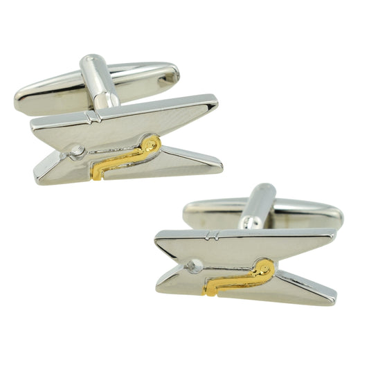 Clothes Peg, washing line Cufflinks | Ashton and Finch