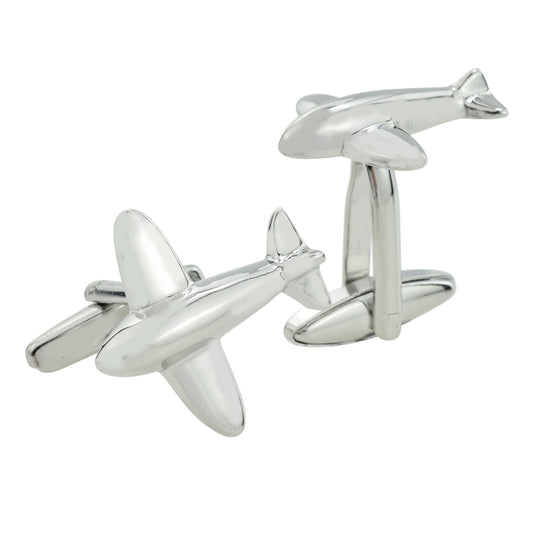 Jumbo Jet Aeroplane Airplane Pilots Cufflinks | Ashton and Finch