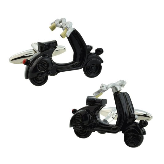 Black Scooter MOD Cufflinks | Ashton and Finch