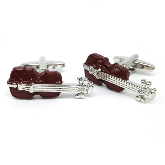 Brown Violin Music Cufflinks | Ashton and Finch