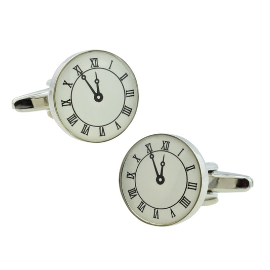 Classic Clock Face Watch Style Cufflinks | Ashton and Finch