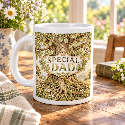 Special Dad – Oak Tree Mug — front design
