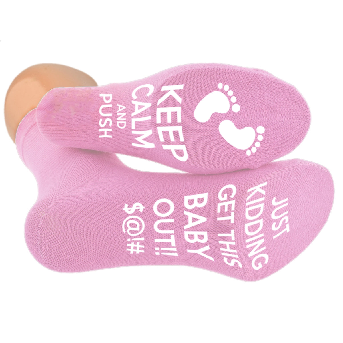 Maternity Socks Keep Calm And Push Just Get This Baby Out – Funny Comfortable Ladies Socks