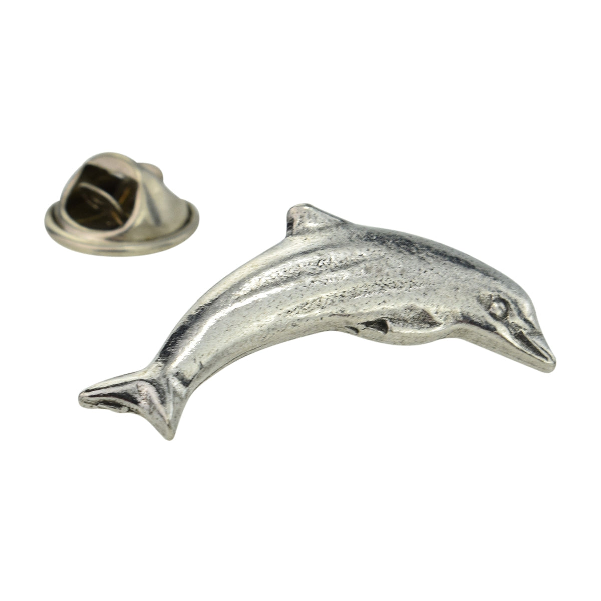 Dolphin Pewter Lapel Pin Badge (DWC)