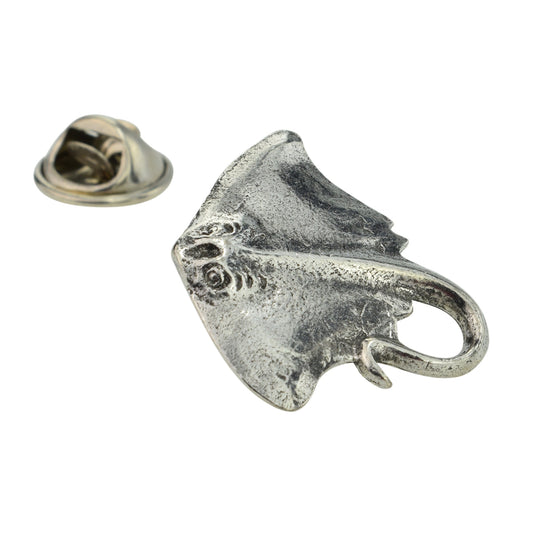 Stingray Pewter Lapel Pin Badge