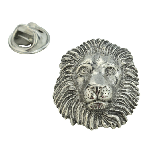 Lion Pewter Lapel Pin Badge (DWC)
