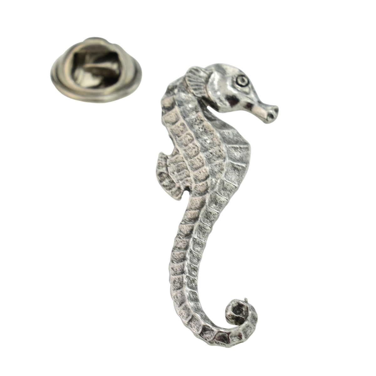 Seahorse Pewter Lapel Pin Badge