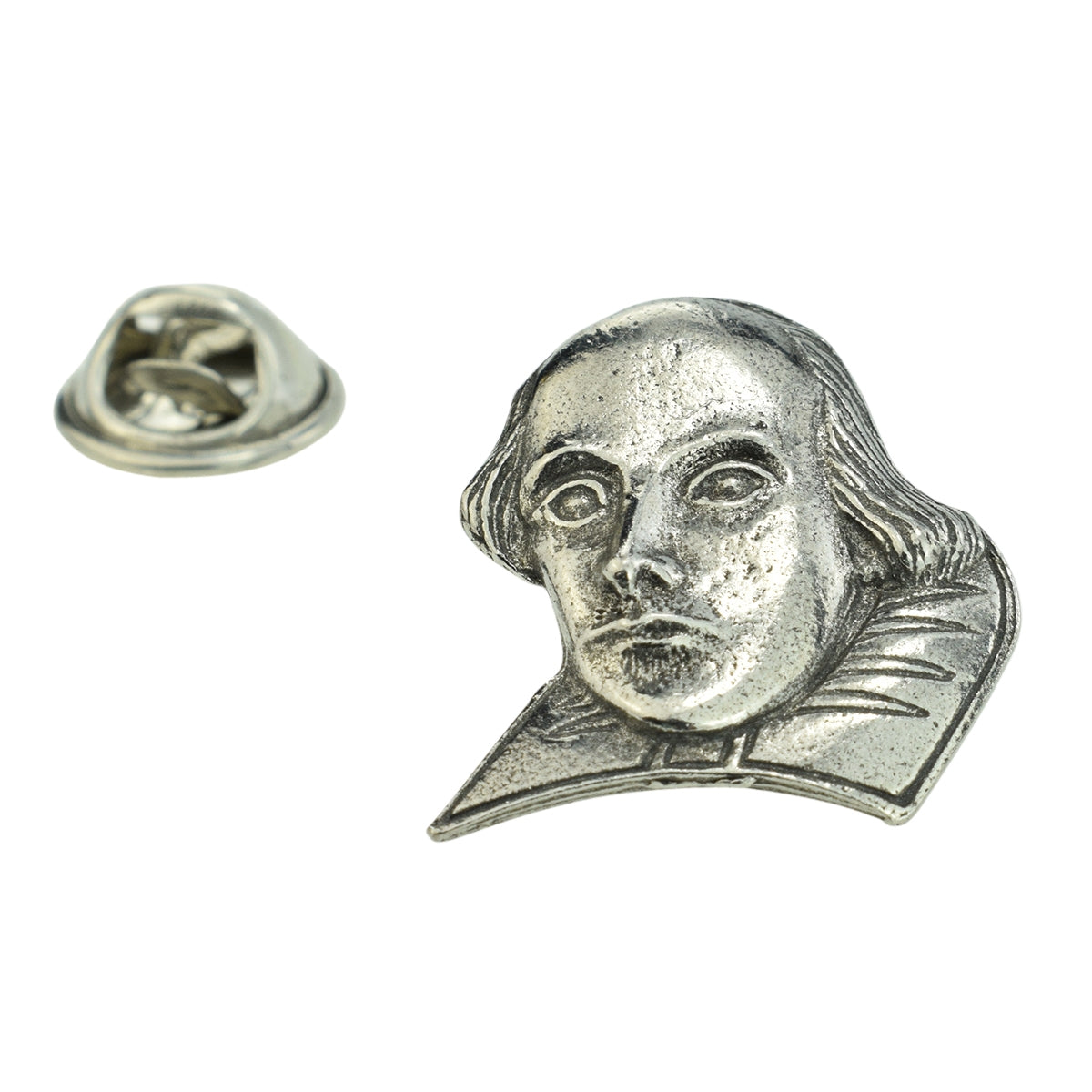 William Shakespeare Pewter Lapel Pin Badge