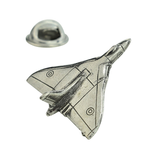 Vulcan Bomber Aeroplane Pewter Lapel Pin Badge