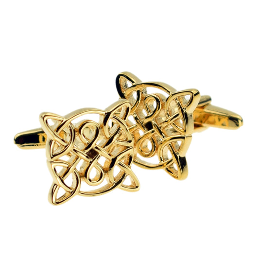 Celtic Design Gold Plated Cufflinks | Ashton and Finch