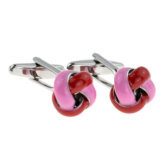 Pink & Red Knot Classic Cufflinks | Ashton and Finch
