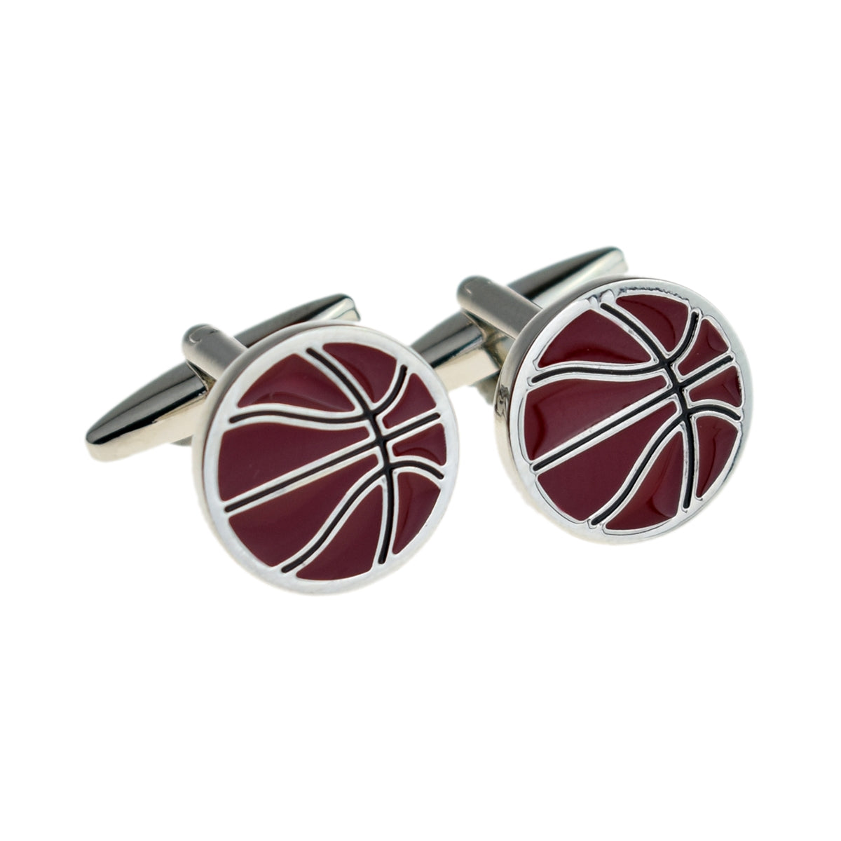 Basketball Enamelled Sport Cufflinks | Ashton and Finch