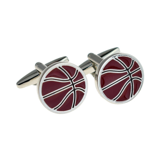 Basketball Enamelled Sport Cufflinks | Ashton and Finch