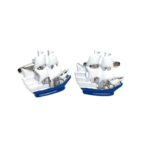 Spanish Galleon Cufflinks | Ashton and Finch