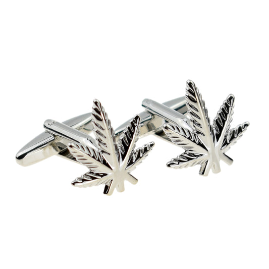 Smokers Cannabis Leaf Cufflinks | Ashton and Finch